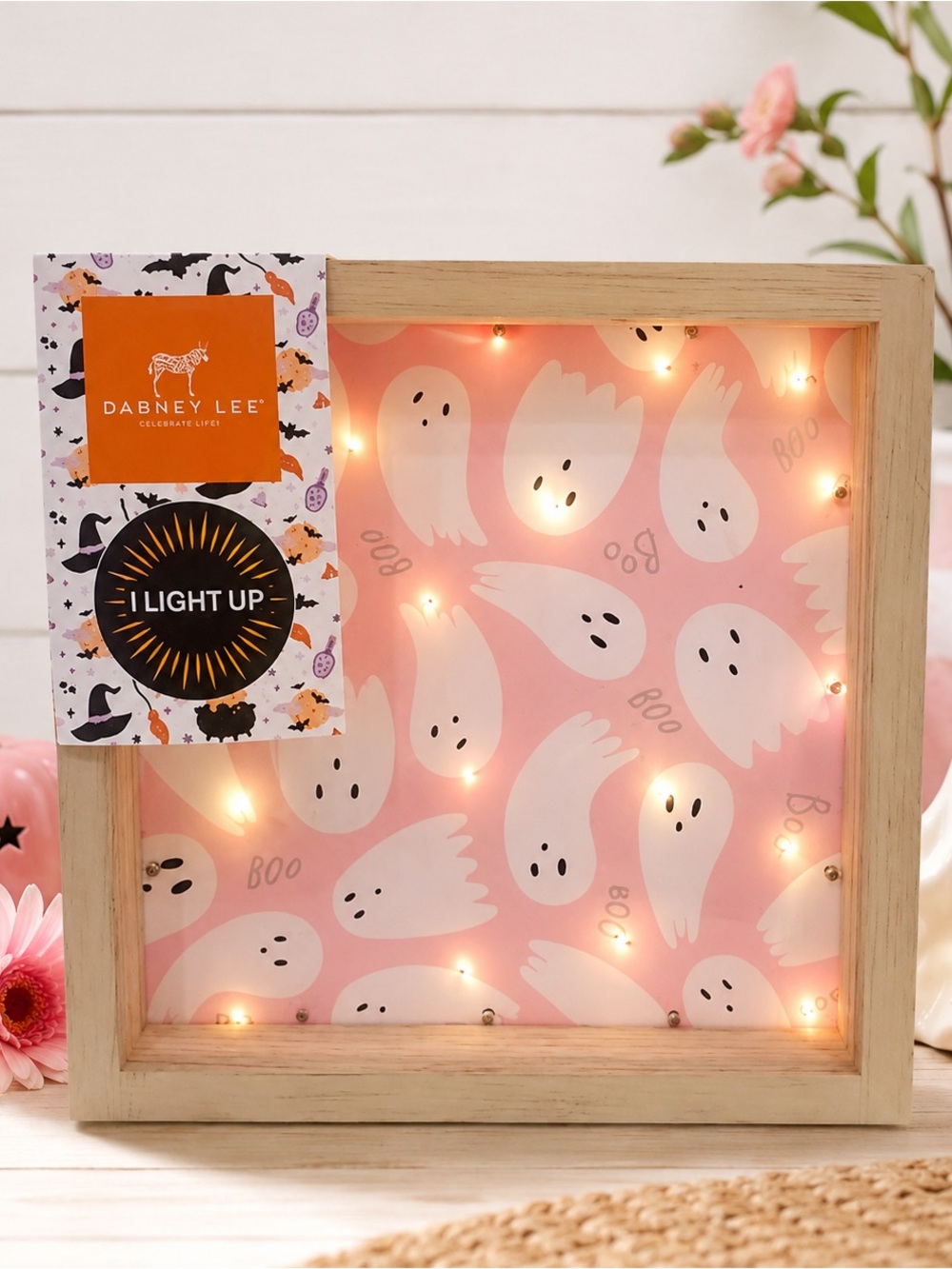 NEW Dabney Lee Pink Ghost Light Up Sign | Summerween Halloween Decor 👻🩷